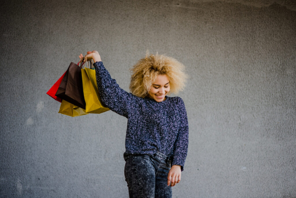 a happy shopper